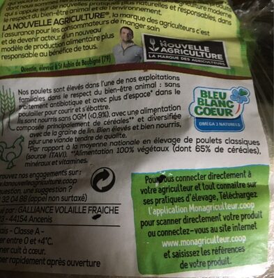 Poulet jaune prêt à cuire