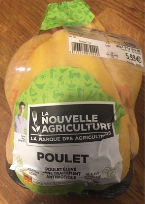 Poulet jaune pret a cuire