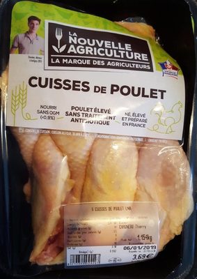 Cuisses de poulet front packaging