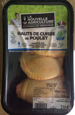 Hauts de cuisse de poulet front packaging