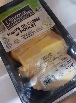 Hauts de cuisse de poulet front packaging