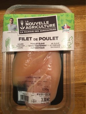 Filet de poulet front packaging