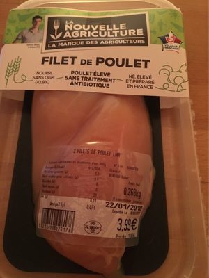 Filet de poulet front packaging