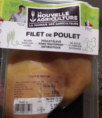 Filet de poulet front packaging