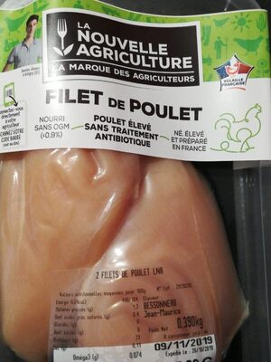 Filet de poulet front packaging