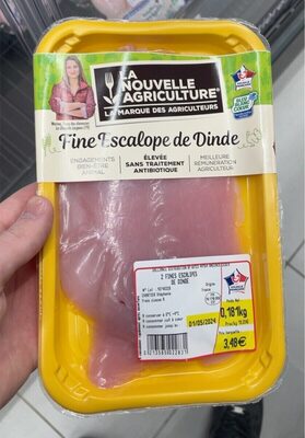 Escalope de dinde front packaging