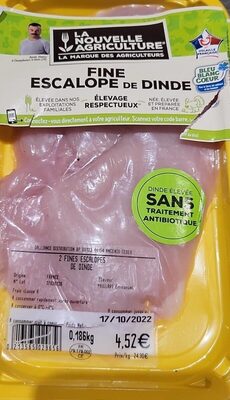 Fine escalope de dinde