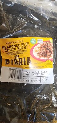 Seasoned Beef Chuck Roast