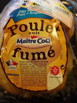 Poulet cuit fumé