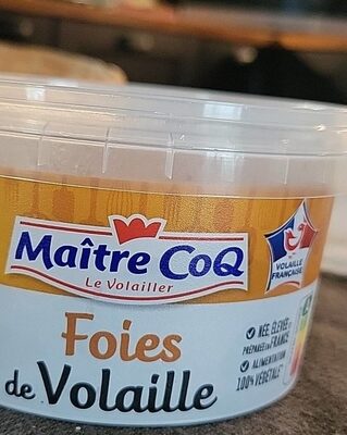 Foies de volaille front packaging