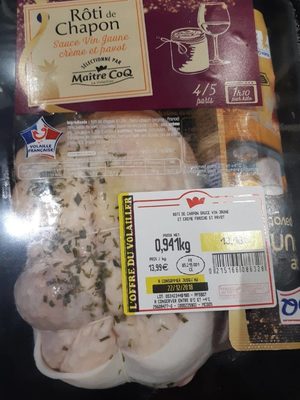 Rôti de chapon front packaging