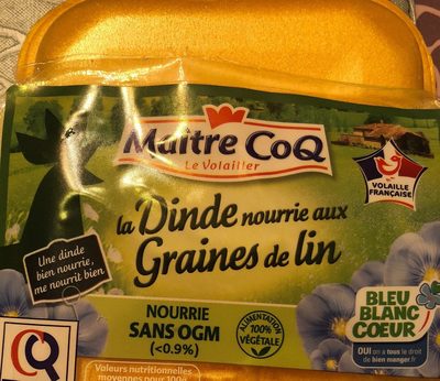 Dinde nourrie aux graines de lin