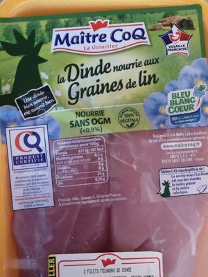 La dinde nourrie aux graines de lin