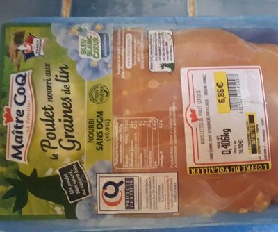 Poulet nourri aux graines de lin