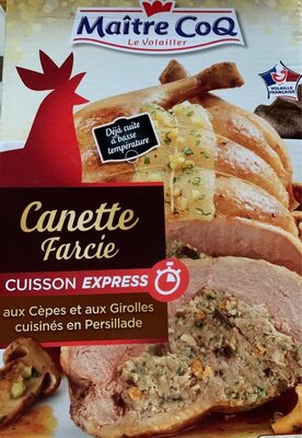 Canette Farcie aux cepes et aux girolles en persillade