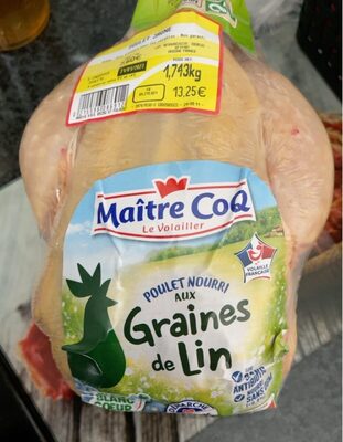 Poulet nourri aux graines de lin