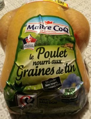 Le poulet nourri aux graines de Lin