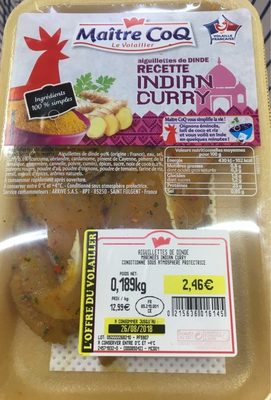 Aiguillette de dinde au Curry