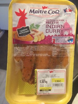 Aiguillettes de dinde curry front packaging