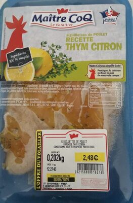 Aiguillettes de poulet