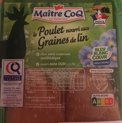 Poulet aux Graines de Lin