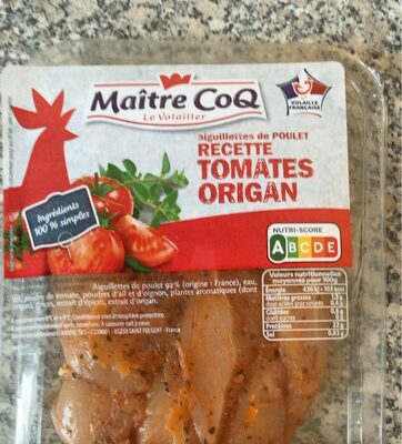 Aiguillettes de poulet Recette Tomates Origan