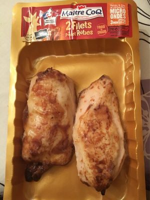 Filets de poulet rotis