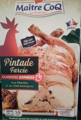 Pintade farcie aux Morilles et au vieil Armagnac