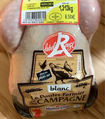 le poulet fermier de ma campagne