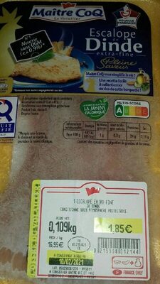 Escalope extra fine de dinde