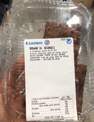Brownie x4 decongele