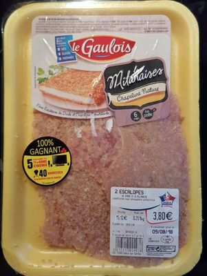 Escalope de Dinde Milanaise front packaging