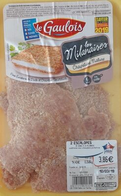 Escalopes de dinde marinées à la milanaise