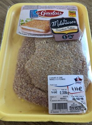 Escalope de dinde marinees a la milanaise