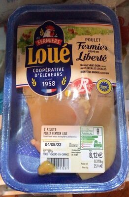 Poulet fermier front packaging