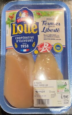 Poulet fermier élèvé en ligne