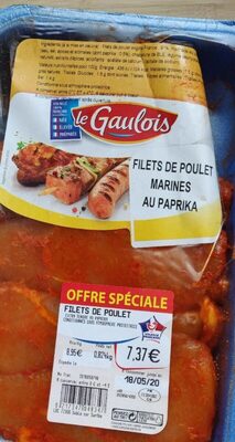 Filets de poulet mariné au Paprika