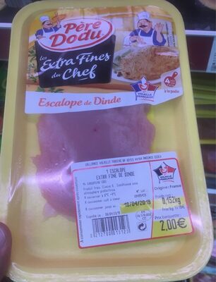 Escalopes de dinde front packaging