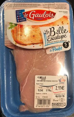 La belle escalope de poulet