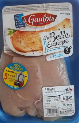 La belle escaloppe de poulet