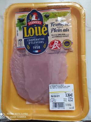 2 escalopes fines de dinde fermier