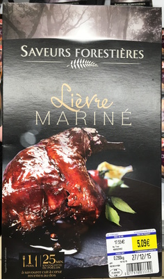 Lièvre mariné