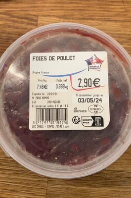 Foies de poulet