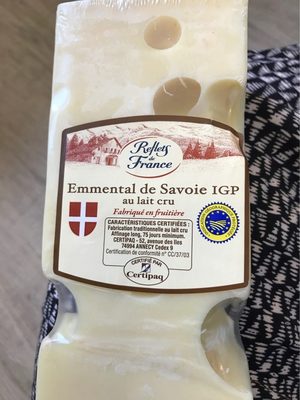 Emmental de Savoie IGP front packaging