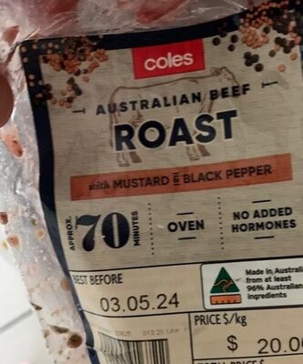 Roast beef front packaging