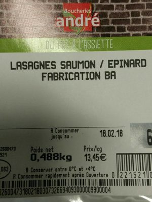 Lasagnes saumon épinard