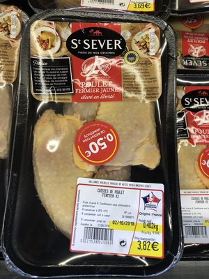 Poulet fermier jaune front packaging