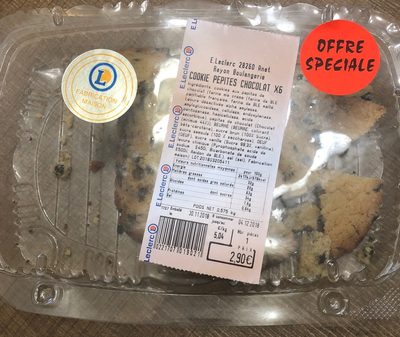 Cookie pepites chocolat