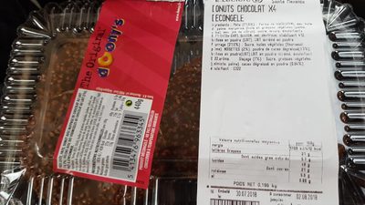 Donut chocolat ×4 decongele