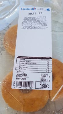 Donuts natures sucrés